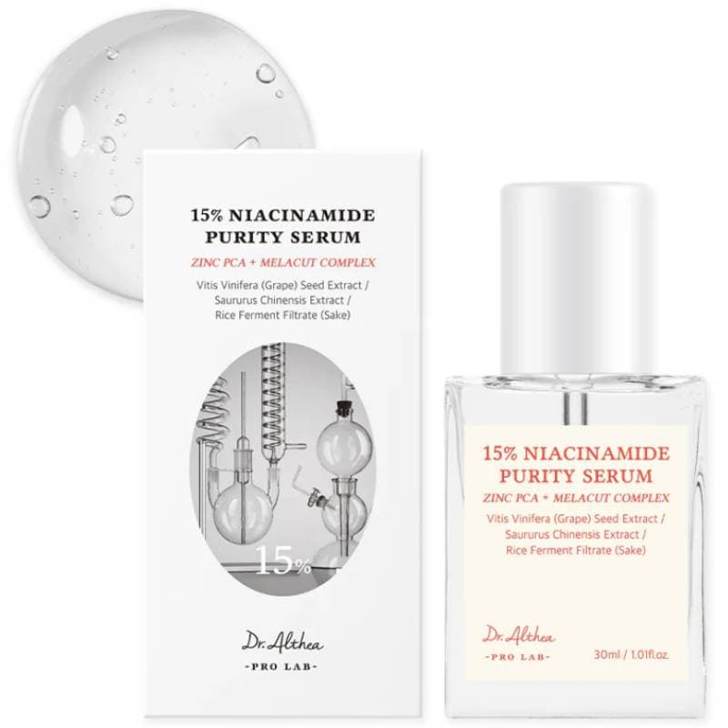 Др. Алтея Осветляющая сыворотка с ниацинамидом и цинком для лица Niacinamide Purity Serum, (Dr. Althea