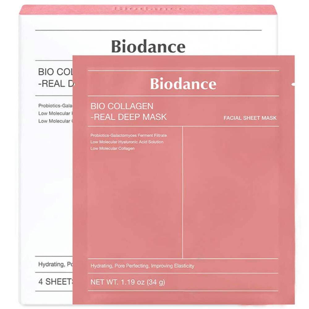 Биоденс Глубокоувлажняющая гидрогелевая маска с коллагеном Bio Collagen-Real Deep Mask, 4 х (Biodance