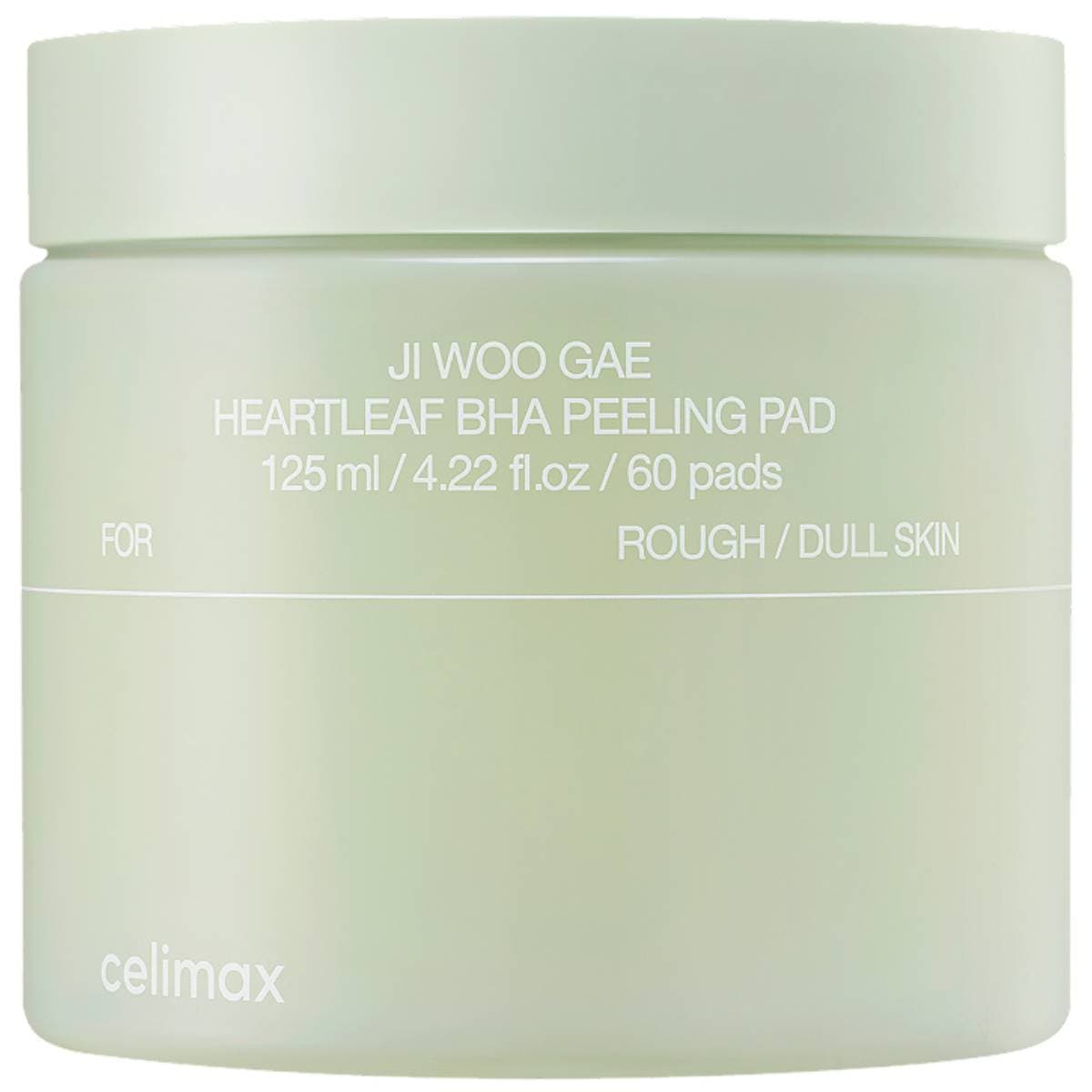 Селимакс Отшелушивающие пэды с BHA-кислотой для лица Heartleaf BHA Peeling Pad, (60шт) (Celimax, Ji Woo Gae