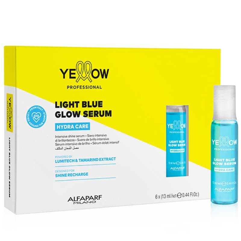 Еллоу Профешнл Сыворотка для придания интенсивного блеска волосам Light Blue Glow Serum, 6 х (Yellow Professional, Hydra Care