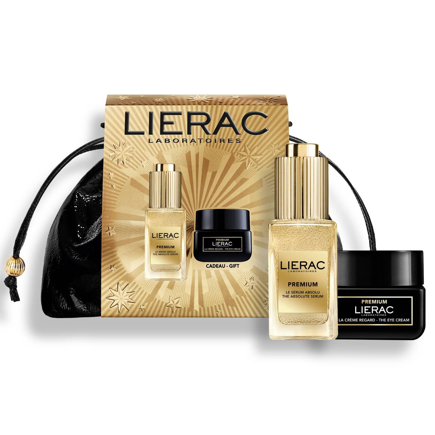 Лиерак Подарочный набор для лица: сыворотка 30 мл + крем для век 20 мл (Lierac, Premium