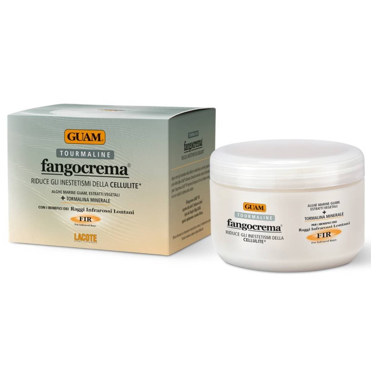 Гуам Крем антицеллюлитный разогревающий с микрокристаллами Турмалина Fangocrema, (Guam, Tourmaline