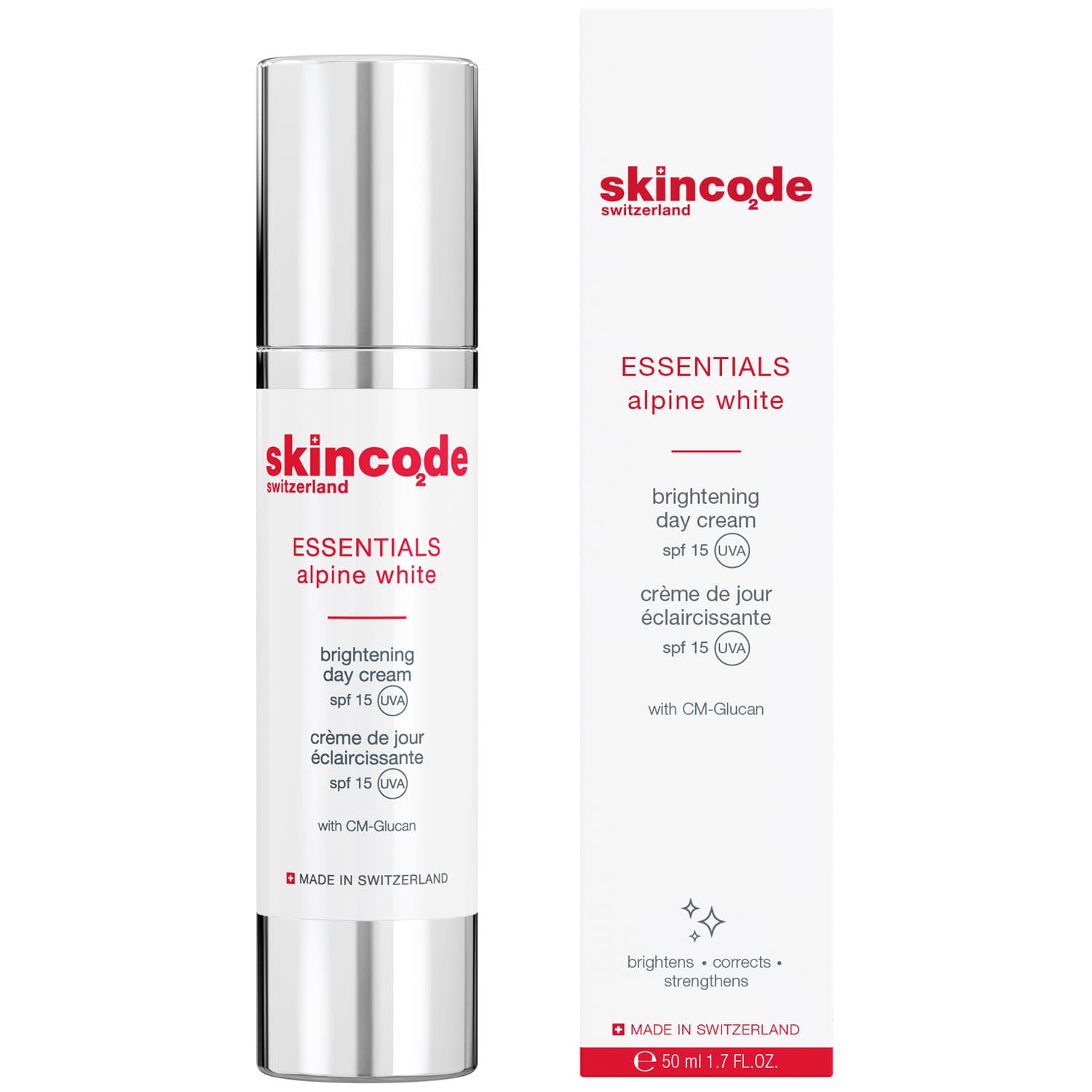 Скинкод Осветляющий дневной крем SPF 15, (Skincode, Essentials Alpine White