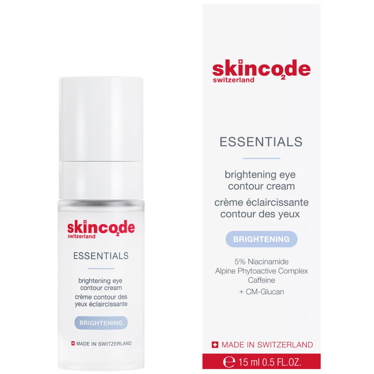 Скинкод Осветляющий крем для контура глаз, (Skincode, Essentials Alpine White
