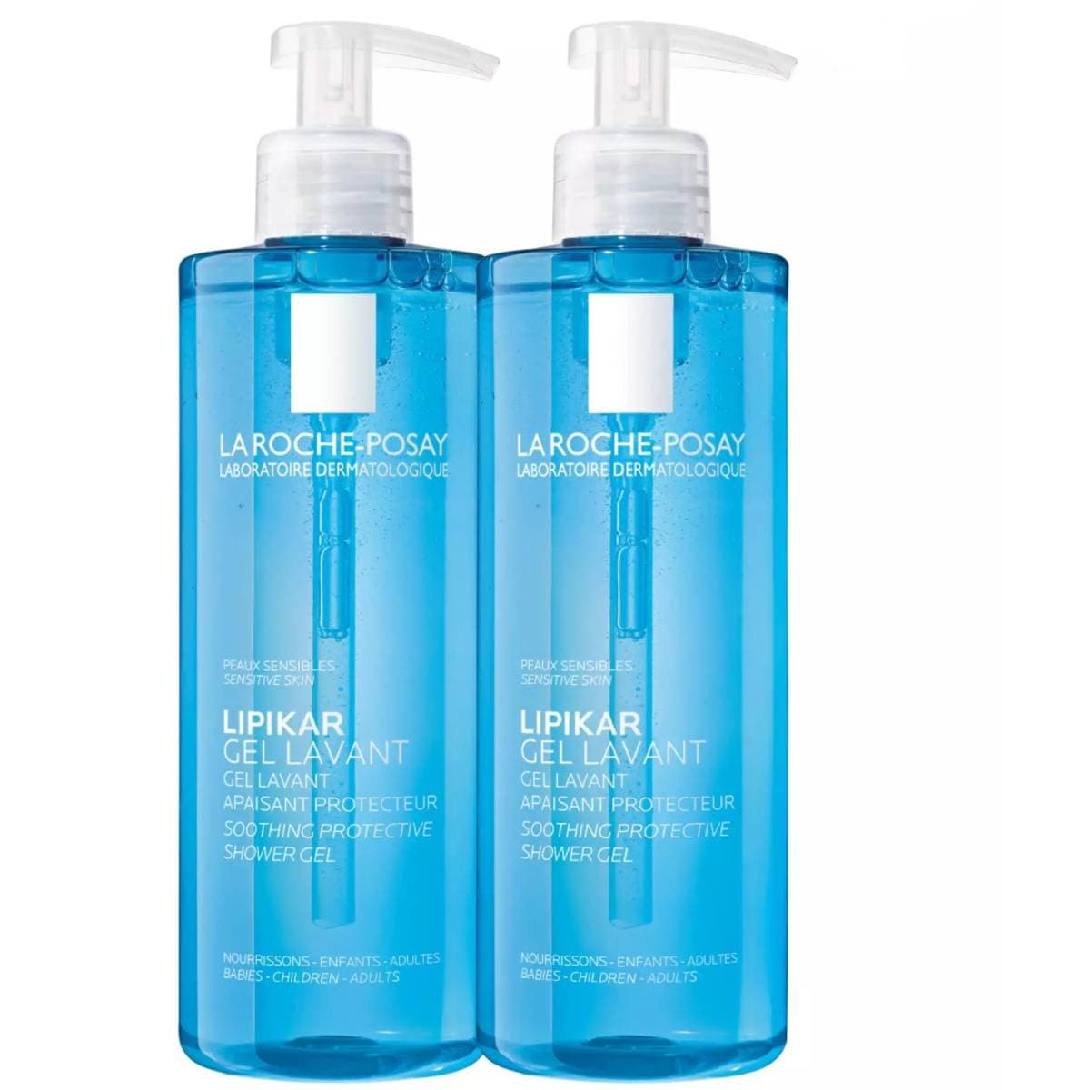 Ля Рош Позе Комплект Липикар Очищающий Гель для душа, 2х (La Roche-Posay, Lipikar