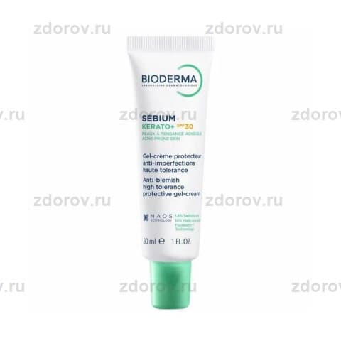 БИОДЕРМА Себиум Керато+ гель-крем SPF 30+