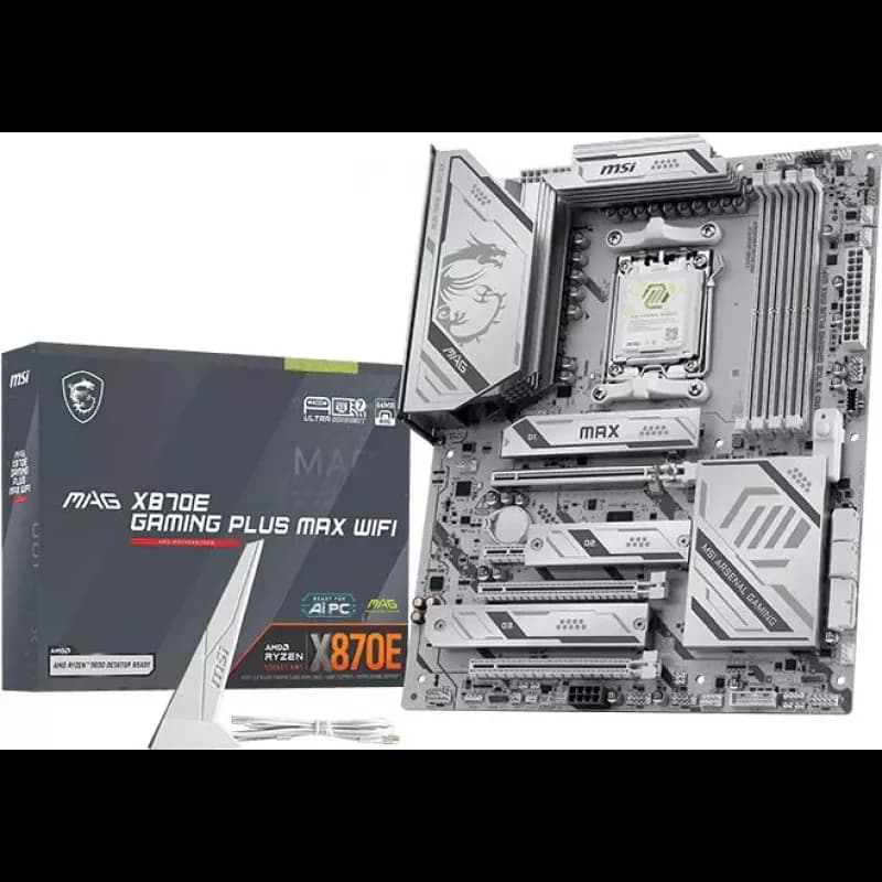 Материнская плата MSI MAG X870E GAMING PLUS MAX WIFI Socket AM5 AMD X870E 4xDDR5 ATX AC`97 8ch(7.1) 5Gigabit RAID+HDMI