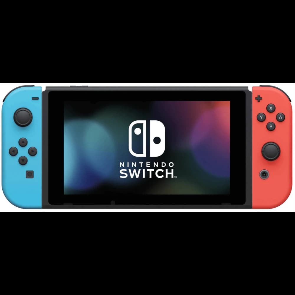 Игровая приставка Nintendo Switch rev.2 32 ГБ, неоновый синий/неоновый красный