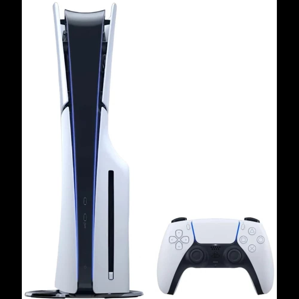Игровая приставка Sony PlayStation 5 Slim, с дисководом, 1000 ГБ SSD, без игр, белый