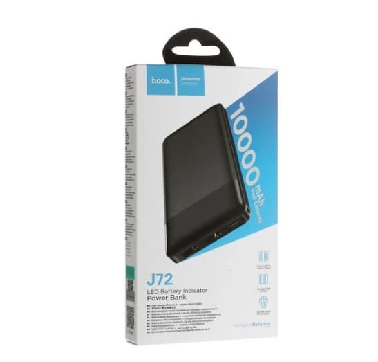 Аккумулятор внешний HOCO J72 10000mAh EASY TRAVEL Black (черный)