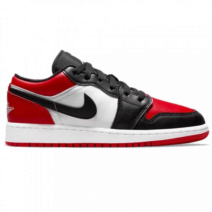 Кроссовки Nike Air Jordan 1 Low GS Bred Toe