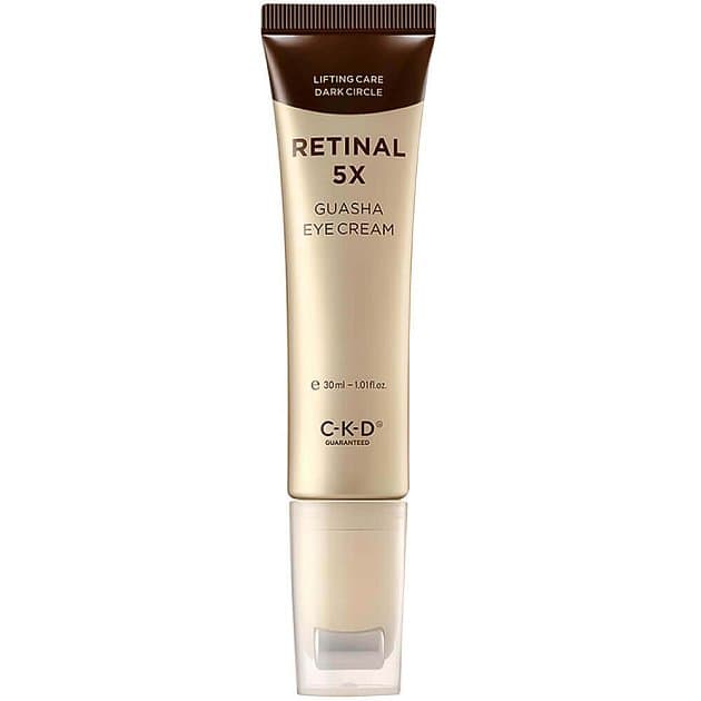 Омолаживающий крем для век с роликовым массажёром CKD Retinal 5X Guasha Eye Cream