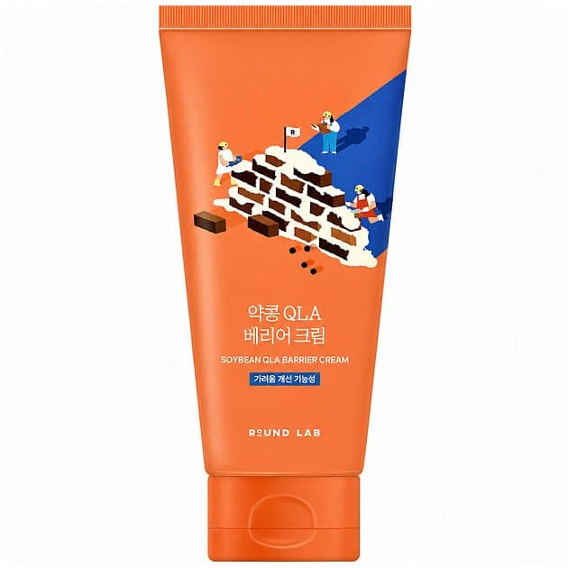 Усиленный барьерный крем с чёрной соей и пантенолом Round Lab Soybean QLA Barrier Cream