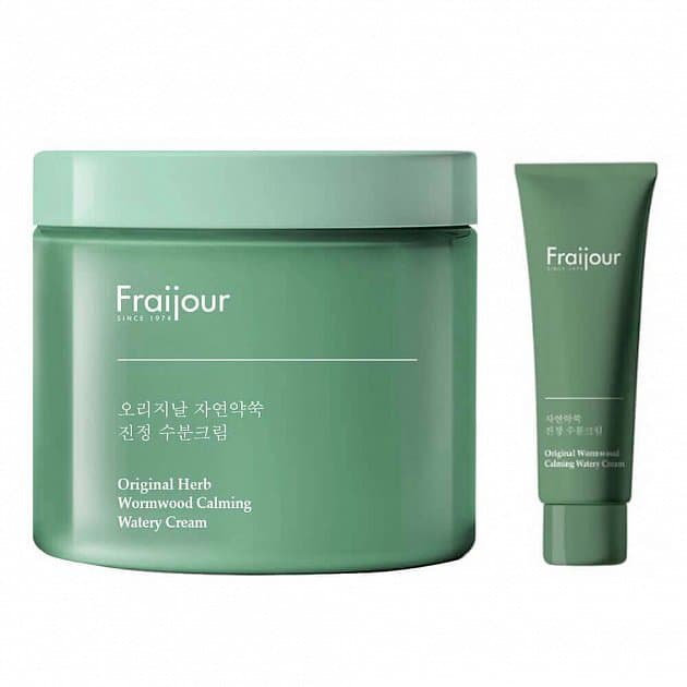 Легкий увлажняющий крем с полынью Fraijour Original Herb Wormwood Calming Watery Cream
