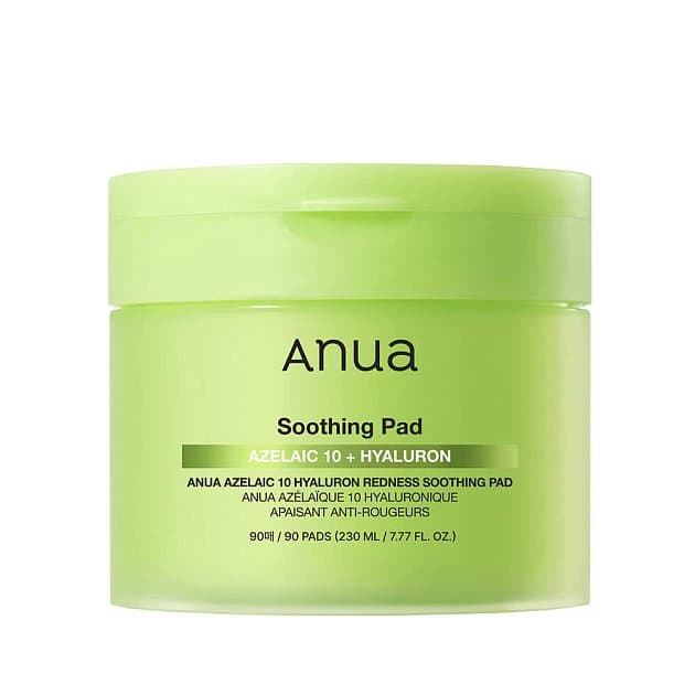 Пэды с азелаиновой кислотой Anua Azelaic Acid 10 Hyaluron Redness Soothing Pad