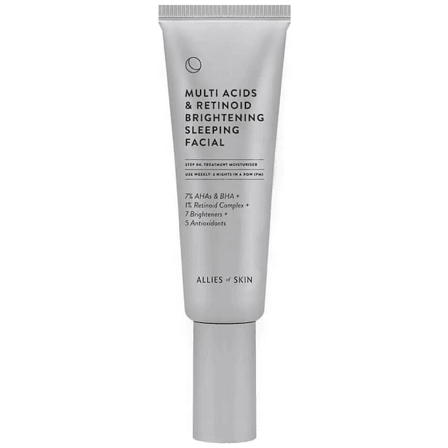 Ночной мультикислотный пилинг Allies Of Skin Multi Acids Retinoid Brightening Sleeping Facial