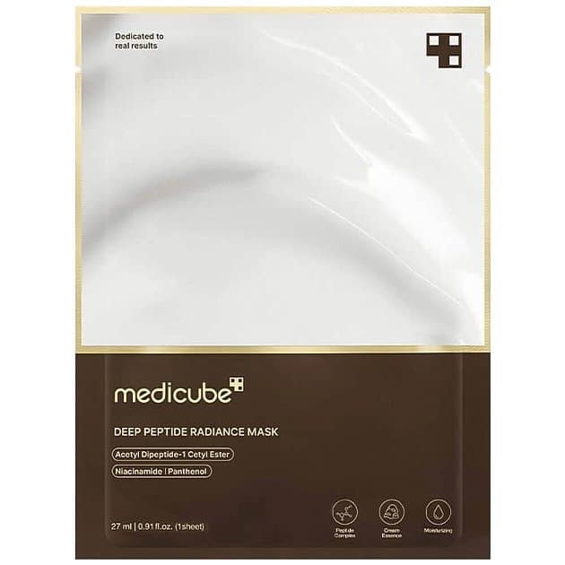 Тканевая маска с пептидами для сияния кожи medicube Deep Peptide Radiance Mask