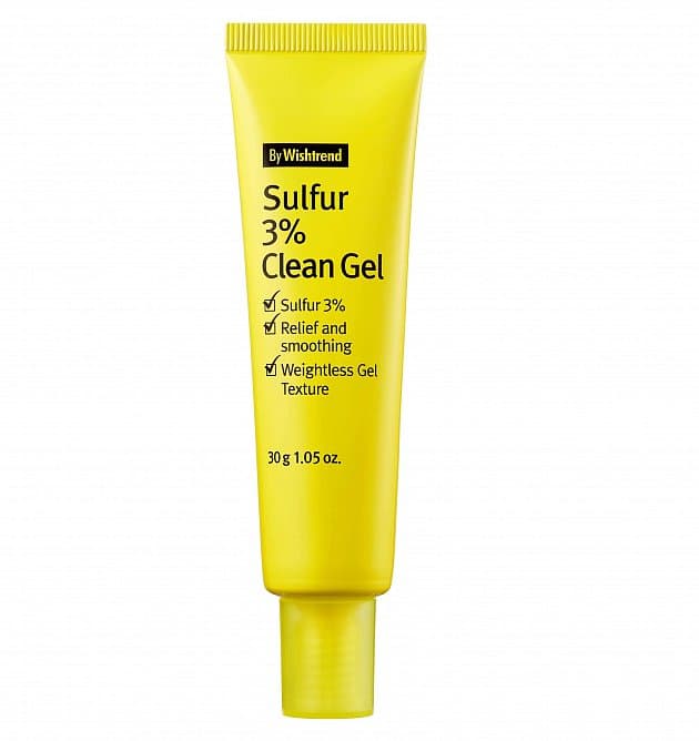 Локальный гель против акне с серой By Wishtrend Sulfur 3% Clean Gel