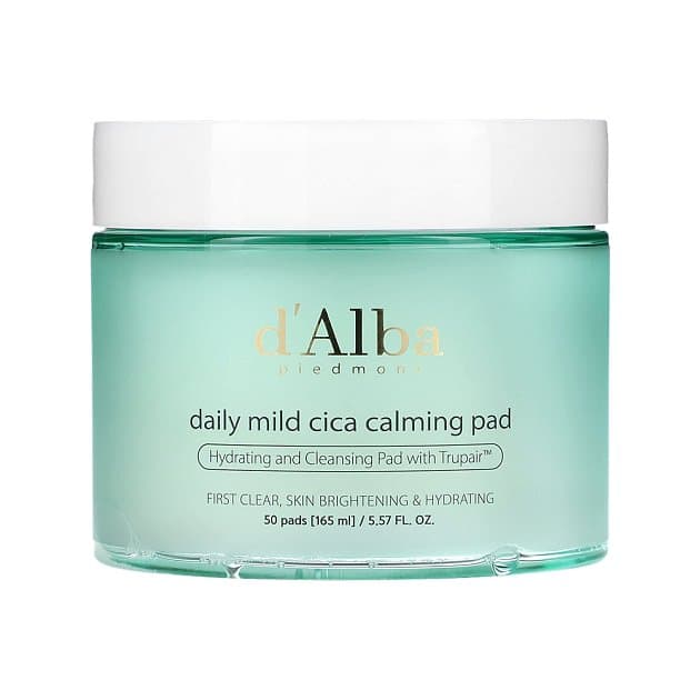 Успокаивающие пэды с белым трюфелем d'Alba Daily Mild Cica Calming Pad