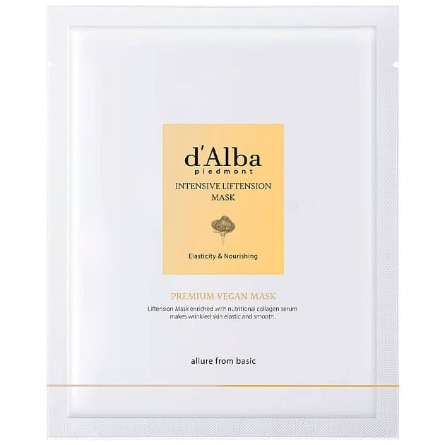 Тканевая маска с белым трюфелем для овала лица d'Alba Intensive Liftension Mask