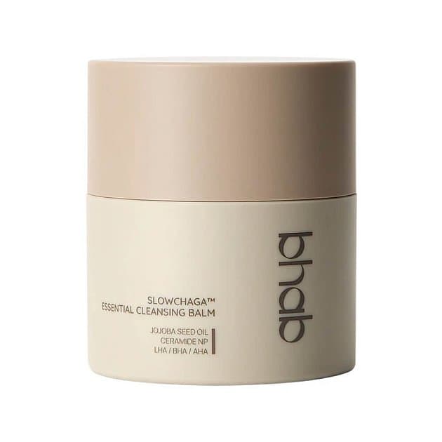 Гидрофильный бальзам с экстрактом гриба чага и кислотами bhab Slowchaga Essential Cleansing Balm