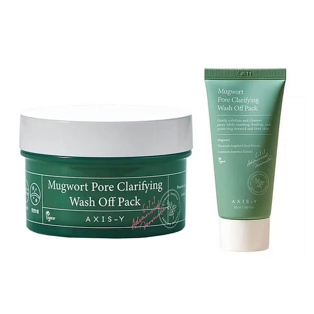Очищающая глиняная маска с полынью AXIS-Y Mugwort Pore Clarifying Wash Off Pack