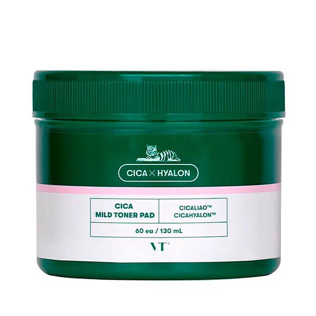Успокаивающие пэды с центеллой Vt Cosmetics Cica Mild Toner Pad