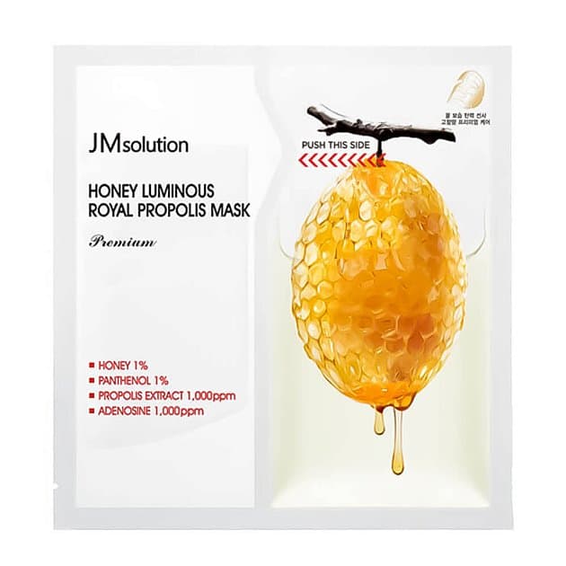 Восстанавливающая премиум-маска с мёдом JMsolution Honey Luminous Royal Propolis Mask Premium