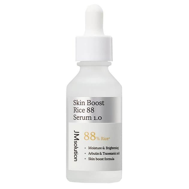 Осветляющая сыворотка-бустер с гидролатом риса JMsolution Skin Boost Rice 88 Serum 1.0