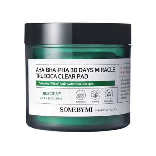 Кислотные пэды для проблемной кожи Some By Mi AHA BHA PHA 30 Days Miracle Truecica Clear Pad