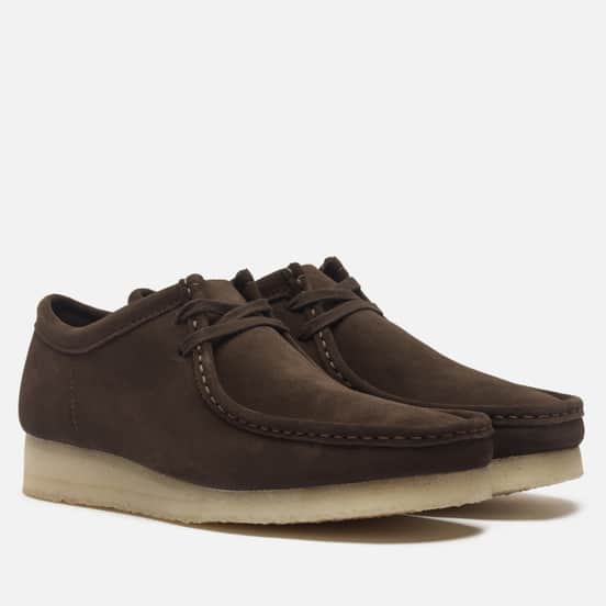 Мужские ботинки Clarks Originals Wallabee Dark Brown Suede