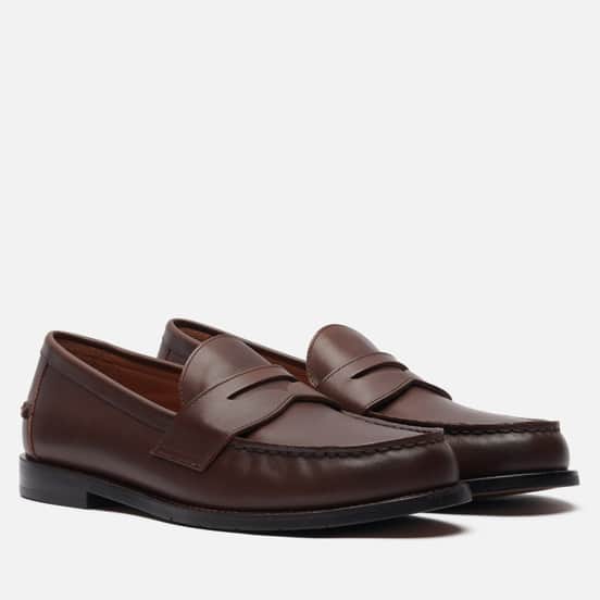 Мужские ботинки лоферы Polo Ralph Lauren Alston Penny Dark Brown