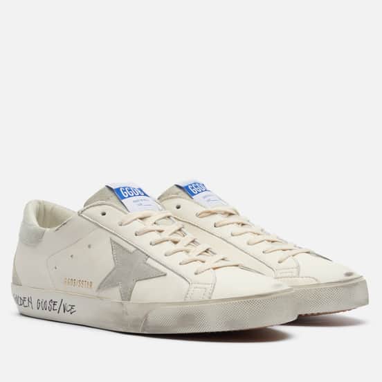 Мужские кроссовки Golden Goose Super-Star Suede Star White/Ice/Grey