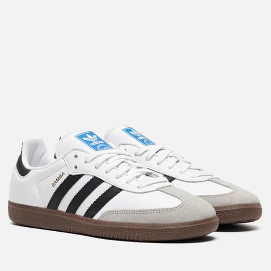 Кроссовки adidas Originals Samba OG White/Black/Clear Granite