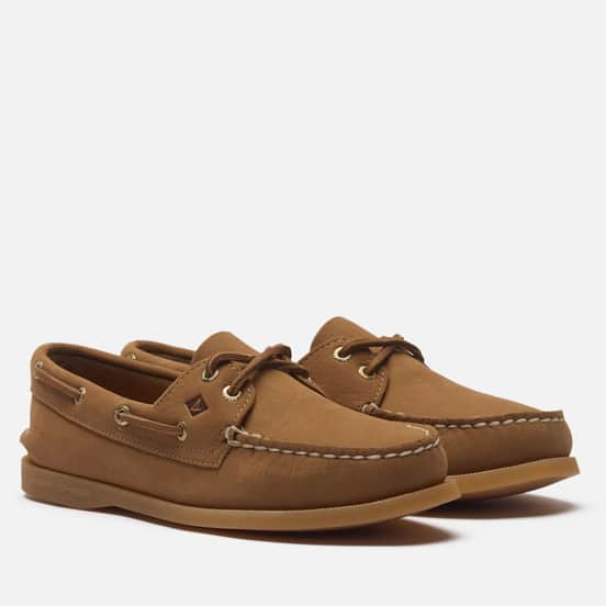 Женские ботинки Sperry Top-Sider Authentic Original 2-Eye Leather Nubuck Light Peanut