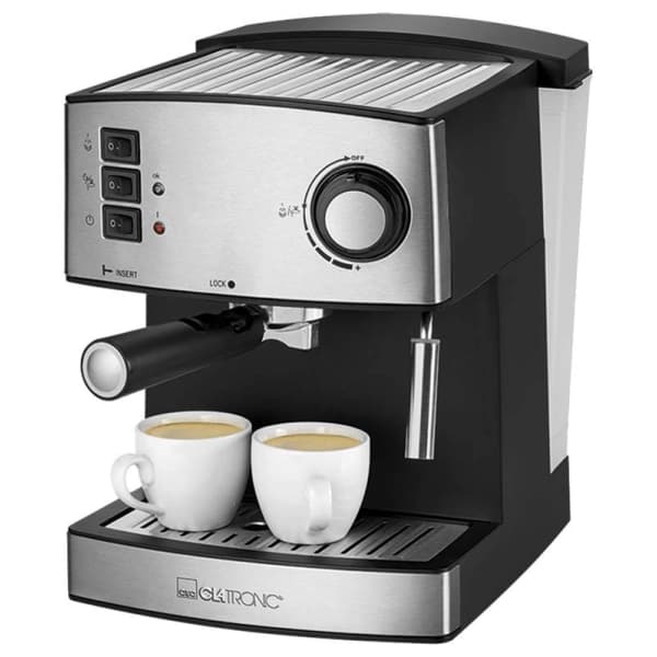 Кофемашина Clatronic черная ES 3643 schwarz-inox