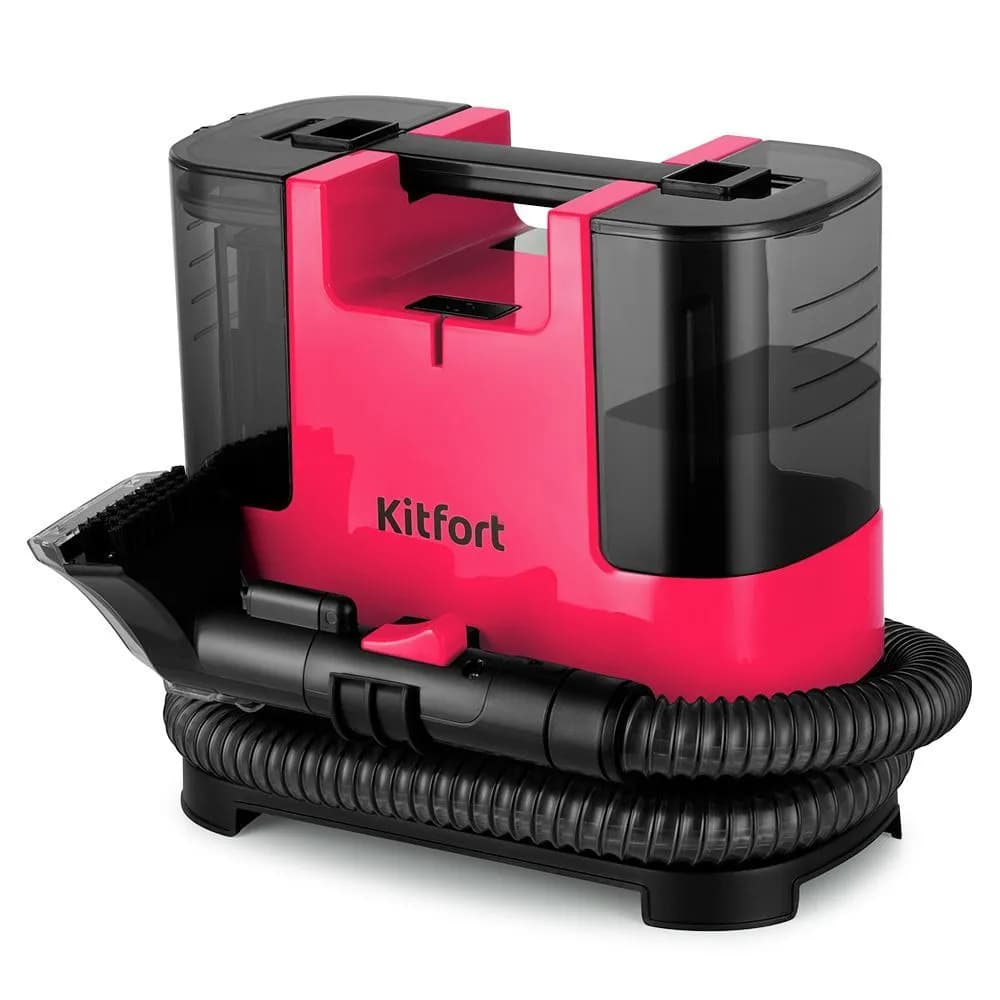 Моющий пылесос Kitfort КТ-5162-1, чёрно-малиновый