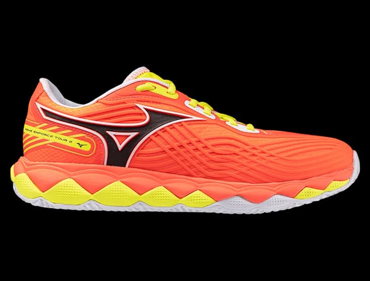 Кроссовки мужские Mizuno Wave Enforce Tour 2 (Оранжевый/Белый/Желтая Яшма)