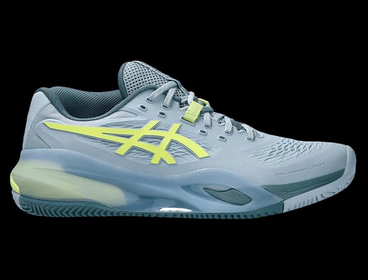 Кроссовки мужские Asics Gel-Resolution X Грунтовые (Серо-Голубой/Фисташковый)