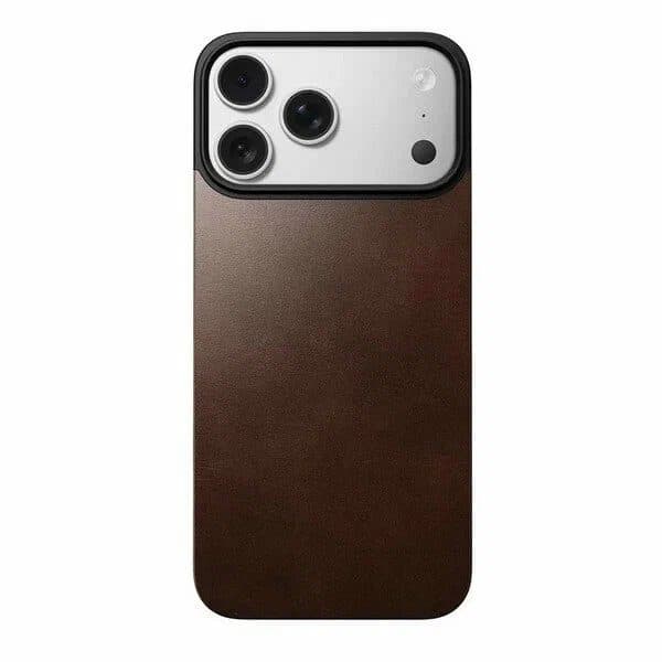 Кожаная задняя панель Nomad Magnetic Leather (Horween) Magsafe для iPhone 17 Pro/18 Pro Brown