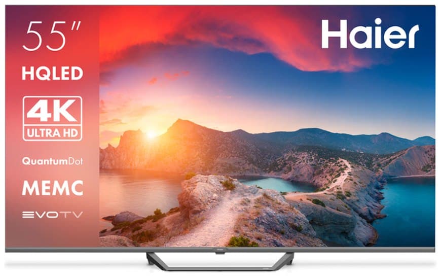 4K (Ultra HD) Smart телевизор HAIER 55 SMART TV S2 PRO (ИМП) 55″, 139 см, HQLED, Android TV, HDMI 2.1