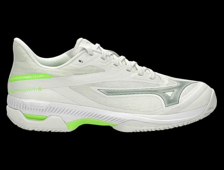 Кроссовки женские Mizuno Wave Exceed Court Padel (Зеленый/Белый/Светящееся Яблоко)