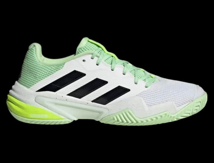 Кроссовки мужские Adidas Barricade 13 M (Белый/Черный/Зеленый)