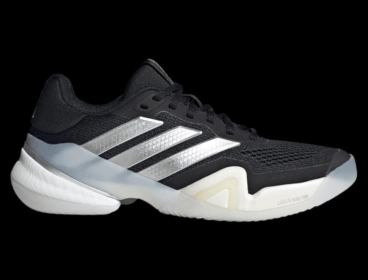 Кроссовки женские Adidas Barricade 14 W (Черный/Серебристый Металлик)