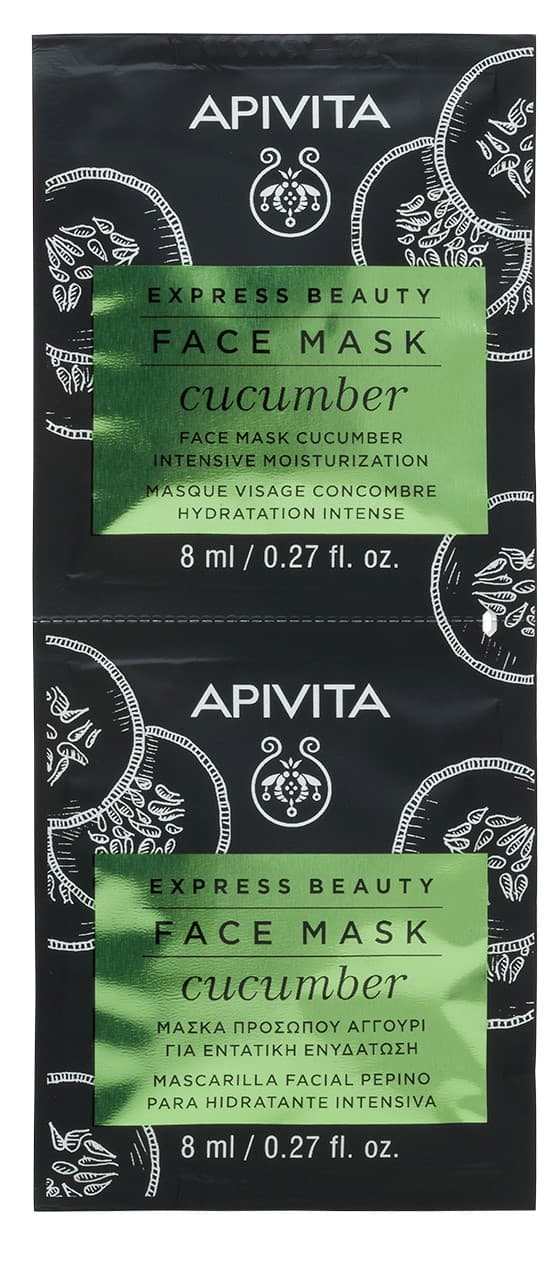 Апивита Маска для лица с Огурцом, 2x (Apivita, Express Beauty