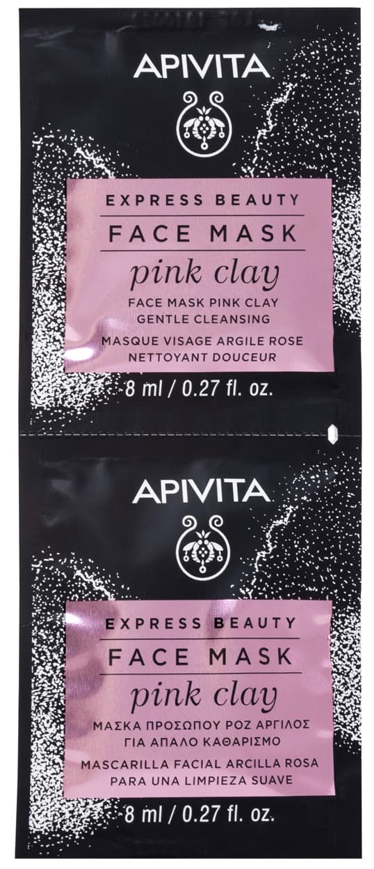 Апивита Маска для лица с Розовой Глиной, 2x (Apivita, Express Beauty