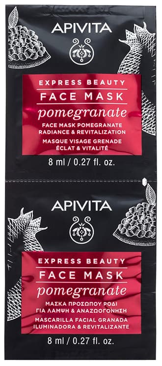 Апивита Маска для лица с Гранатом, саше, 2x (Apivita, Express Beauty