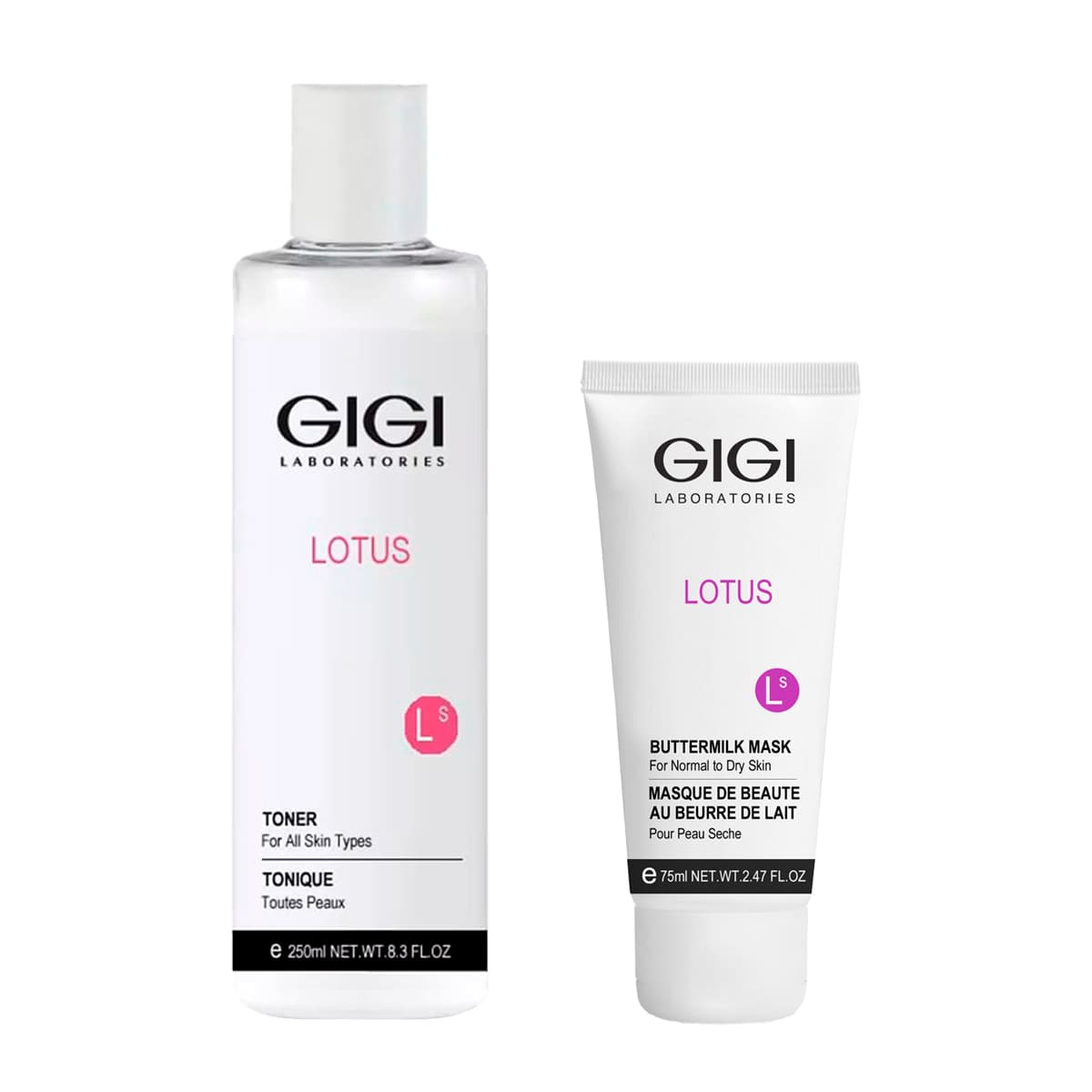 ДжиДжи Набор для увлажнения кожи: маска 75 мл + тоник 250 мл (GiGi, Lotus Beauty